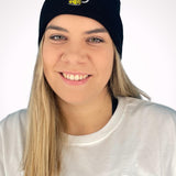 Berretto in cotone organico ricamato