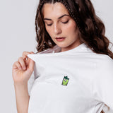 Gin Basil Smash | Besticktes Bio Baumwoll Unisex T-Shirt