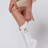 Spumante | Calzini ricamati in cotone biologico