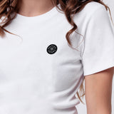 Fashion Drinks | Besticktes Bio Baumwoll Cropped T-Shirt