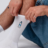 Gorbaciov | Calzini ricamati in cotone biologico