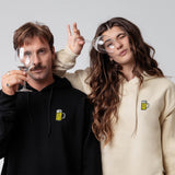 Maßkrug | Felpa con cappuccio ricamata in cotone organico unisex