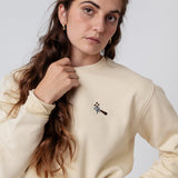 Siebträger Beans | Bestickter Bio-Baumwoll Unisex Pullover