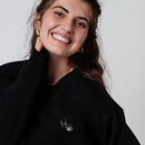 Latte Art | Bestickter Bio-Baumwoll Unisex Pullover