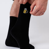 Maßkrug | Calzini in cotone biologico ricamati