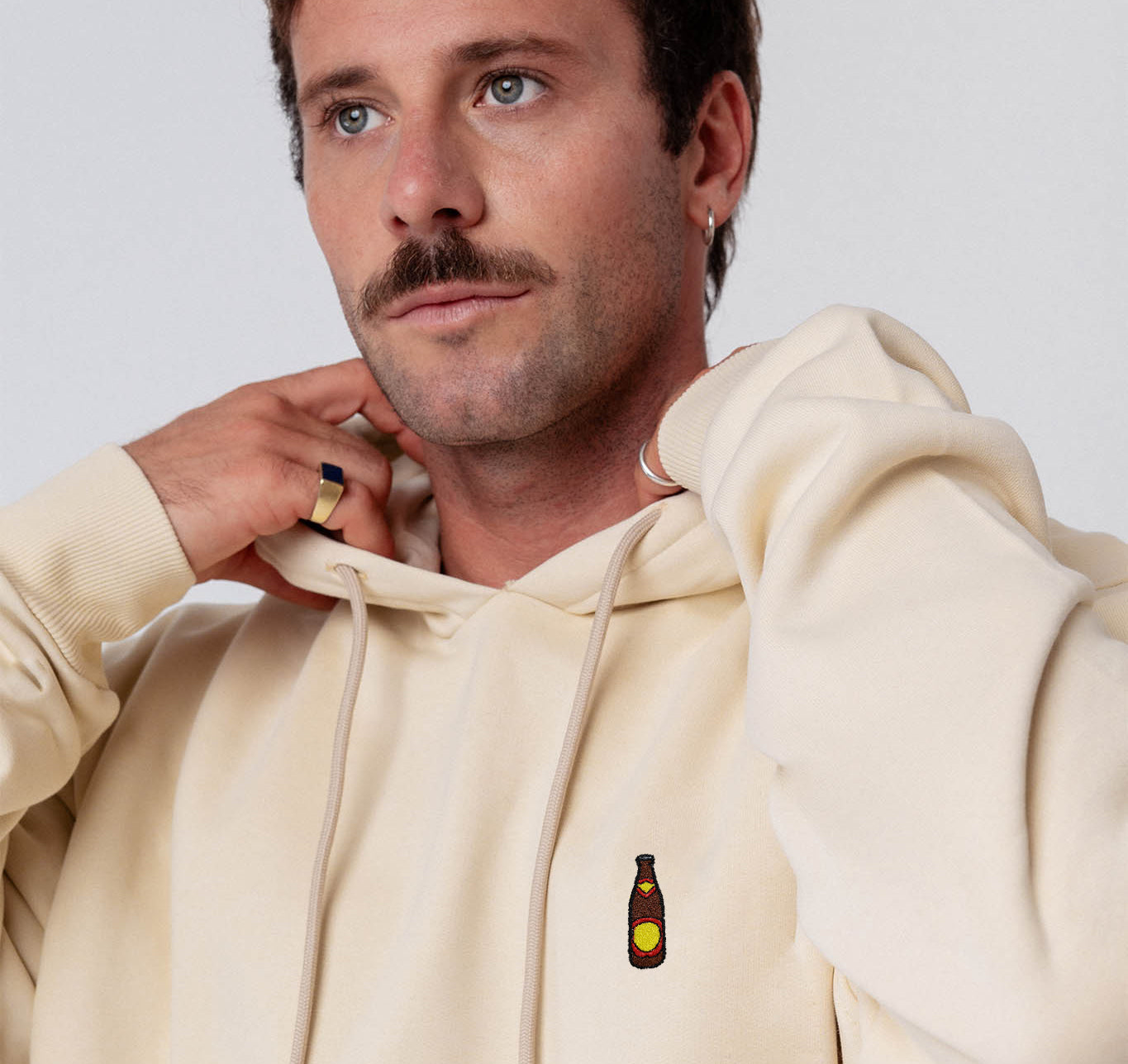 Hofei | Bestickter Bio-Baumwoll Unisex Hoodie