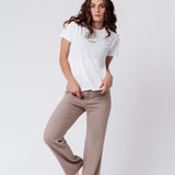 Maximum Rizz | Maglietta ricamata da donna in cotone biologico