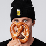 Berretto in cotone organico ricamato