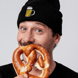 Berretto in cotone organico ricamato