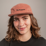 Sip Happens | Bestickte Bio Baumwoll Cord Cap