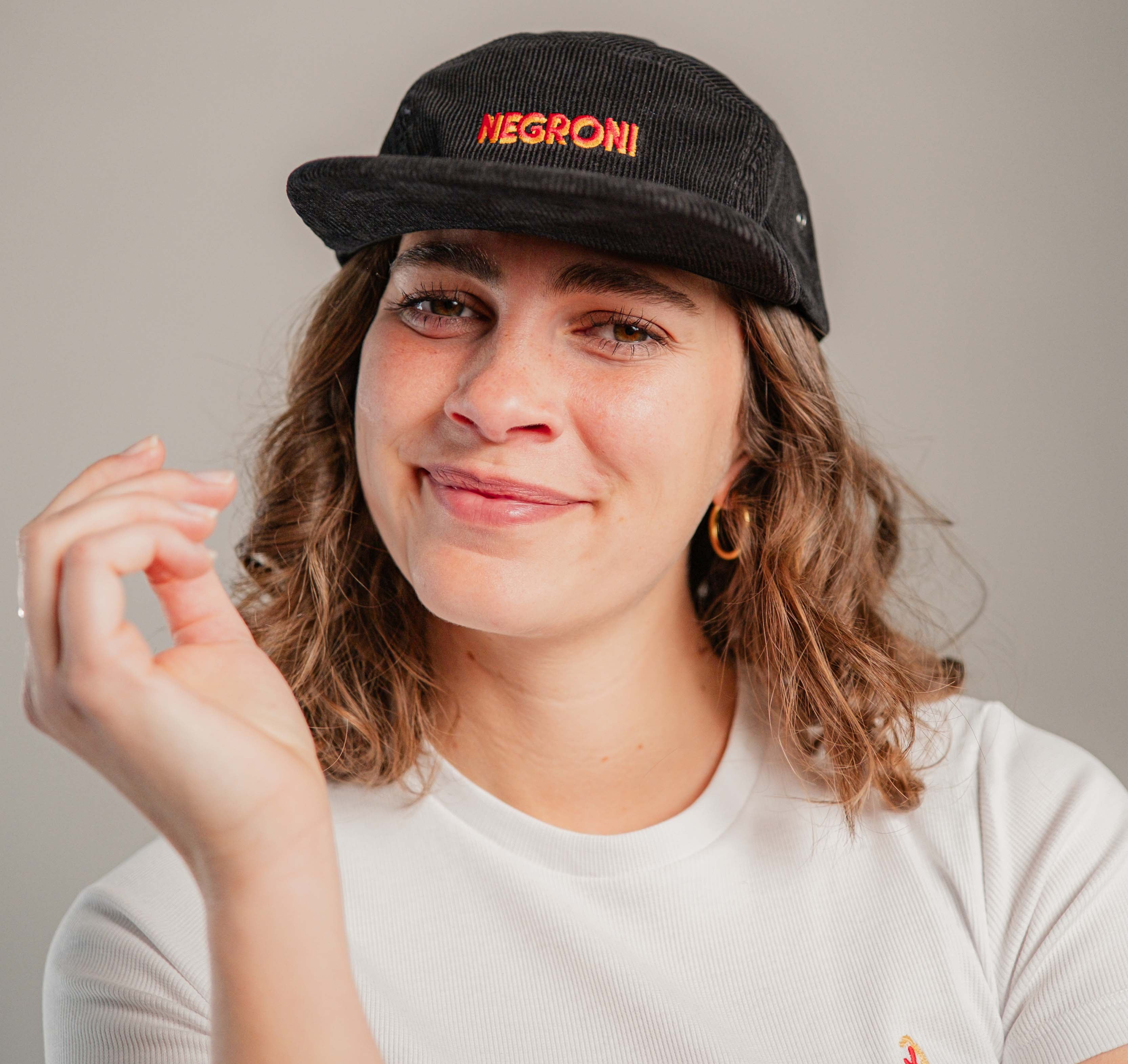 Negroni Signature | Bestickte Bio Baumwoll Cord Cap