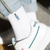 Gorbaciov | Calzini ricamati in cotone biologico