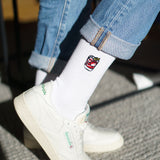 Negroni | Calzini ricamati in cotone organico