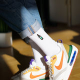 Calzini in cotone biologico ricamati Bright |