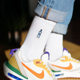 Gorbaciov | Calzini ricamati in cotone biologico