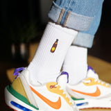 Hofei | Calzini ricamati in cotone biologico