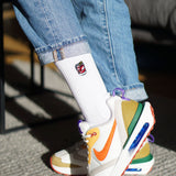 Negroni | Calzini ricamati in cotone organico