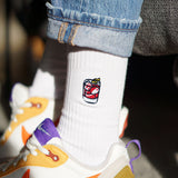 Negroni | Calzini ricamati in cotone organico