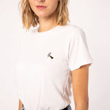 Siebträger Beans | Besticktes Bio Baumwoll Frauen T-Shirt