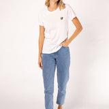 Matcha Latte  | Besticktes Bio Baumwoll Frauen T-Shirt