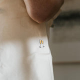 Spumante | Borsa in cotone biologico ricamata