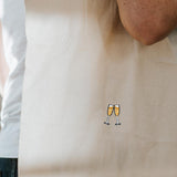 Spumante | Borsa in cotone biologico ricamata