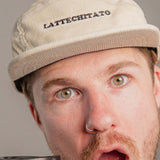 Lattechitato | Bestickte Bio Baumwoll Cord Cap