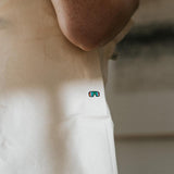 Occhiali veloci | Borsa ricamata in cotone biologico