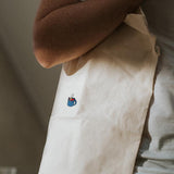 Vin brulè | Borsa in cotone biologico ricamata