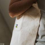 Little Knocker | Borsa in cotone biologico ricamata