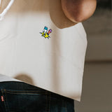 Little Knocker | Borsa in cotone biologico ricamata