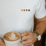 Quattro Espressi | Besticktes Bio Baumwoll Unisex T-Shirt