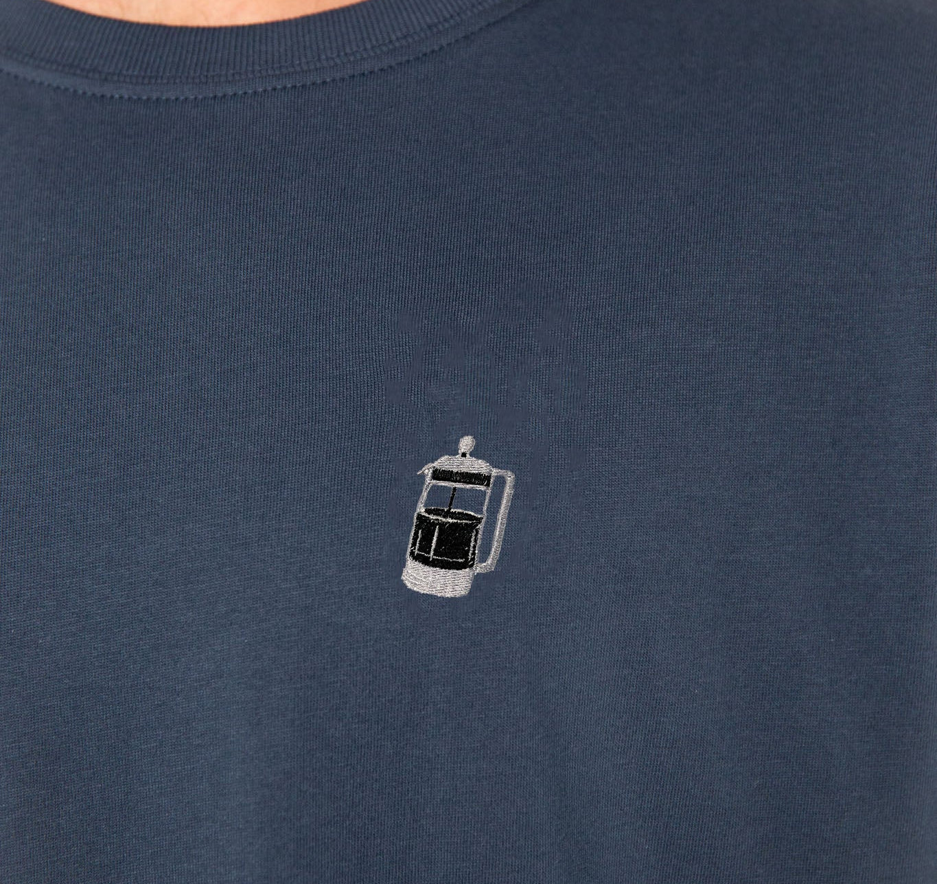 French Press | Besticktes Bio Baumwoll  Unisex T-Shirt