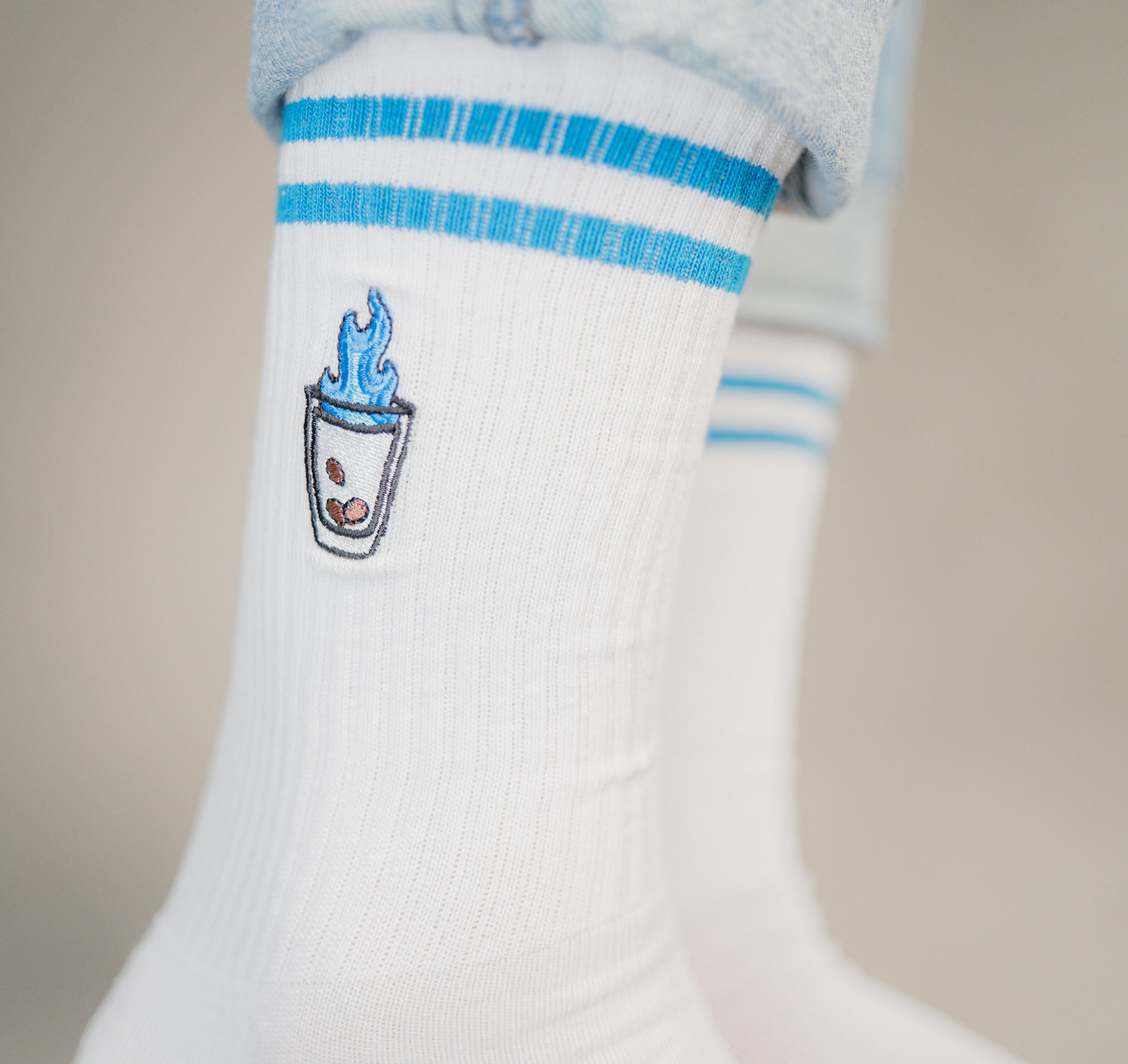 Sambuca | Bestickte Bio Baumwoll Socken