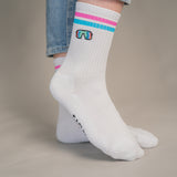 schnelle Brille | Bestickte Bio Baumwoll Socken