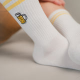 Maßkrug | Calzini in cotone biologico ricamati