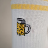 Maßkrug | Calzini in cotone biologico ricamati