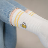 Maßkrug | Calzini in cotone biologico ricamati