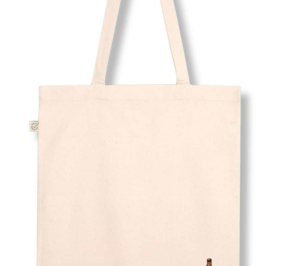 Stroh 80 | Bestickte Bio Baumwoll Tasche