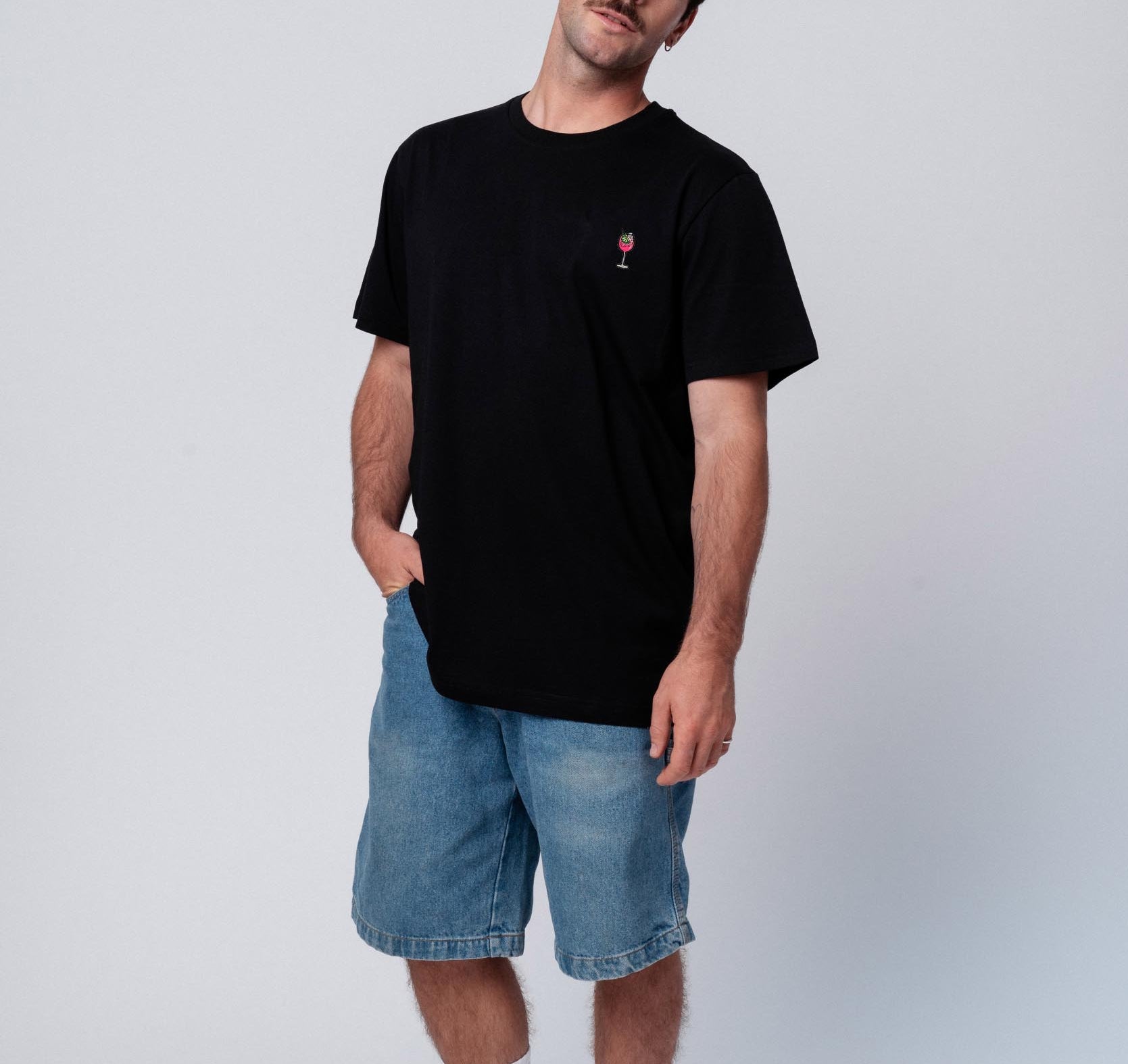 Sarti Spritz | Besticktes Bio Baumwoll Unisex T-Shirt