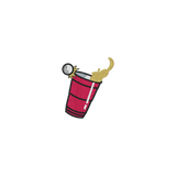 Borsa in cotone biologico ricamata Beerpong Edge Hit |