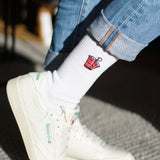 Beerpong | Calzino in cotone organico ricamato