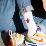 Beerpong | Calzino in cotone organico ricamato