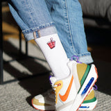 Beerpong | Calzino in cotone organico ricamato