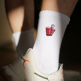 Beerpong | Calzino in cotone organico ricamato