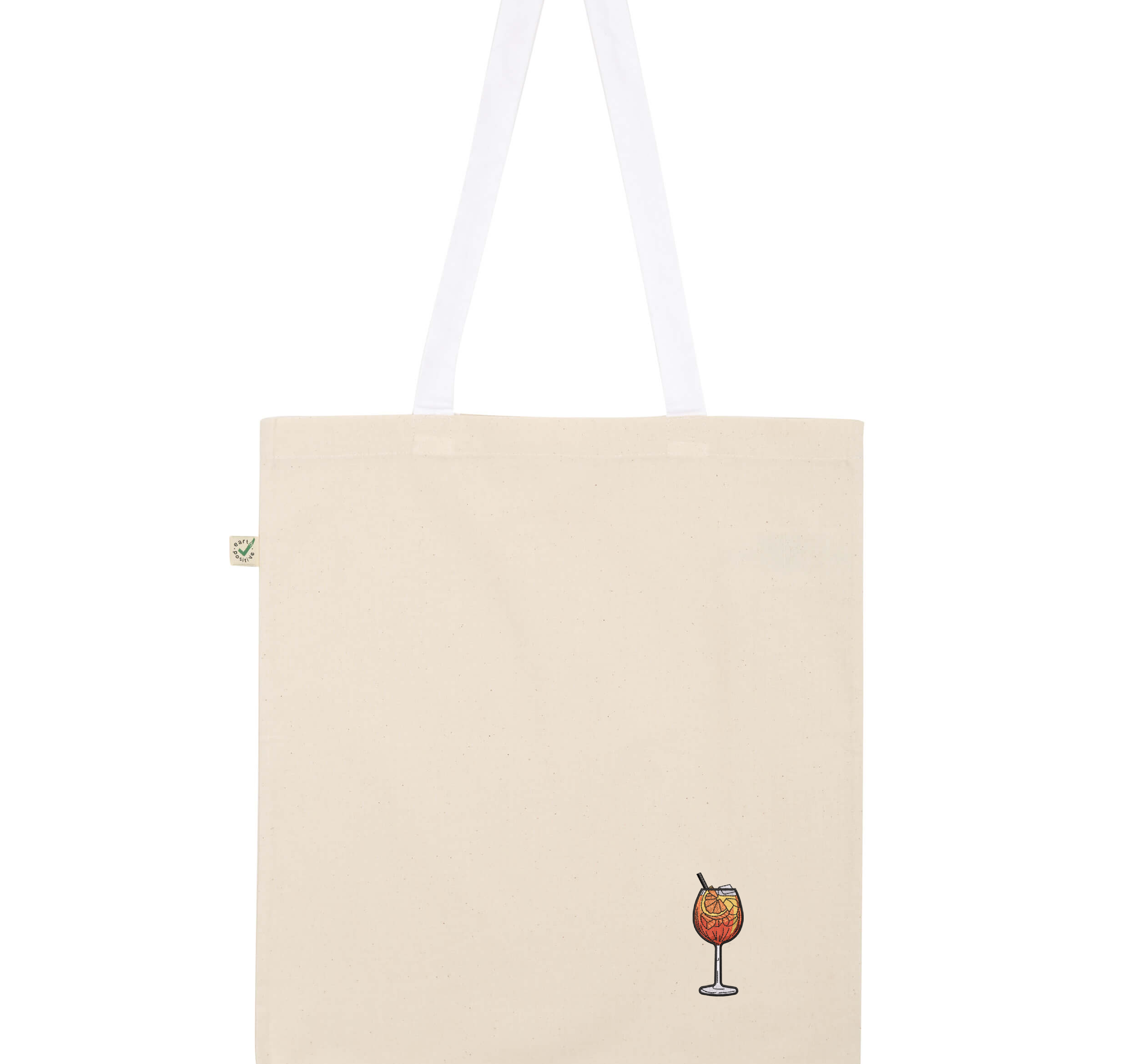 Spritz | Borsa in cotone biologico ricamata