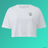 Gin Tonic | Besticktes Bio Baumwoll Cropped T-Shirt