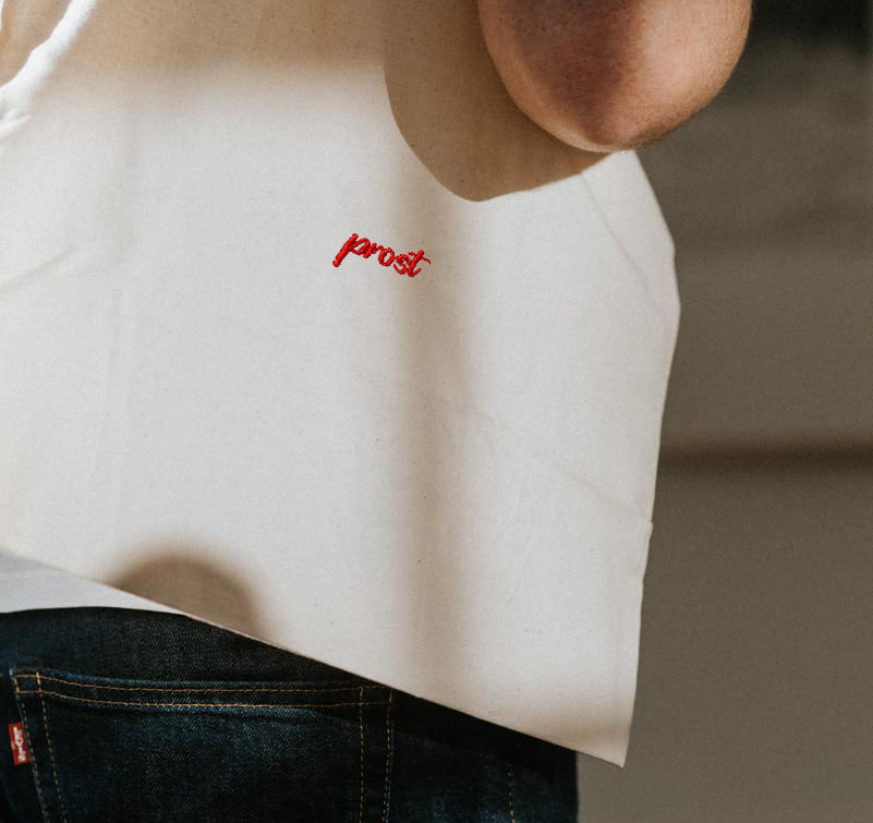 Collezione Cheers - Borsa in cotone organico ricamata