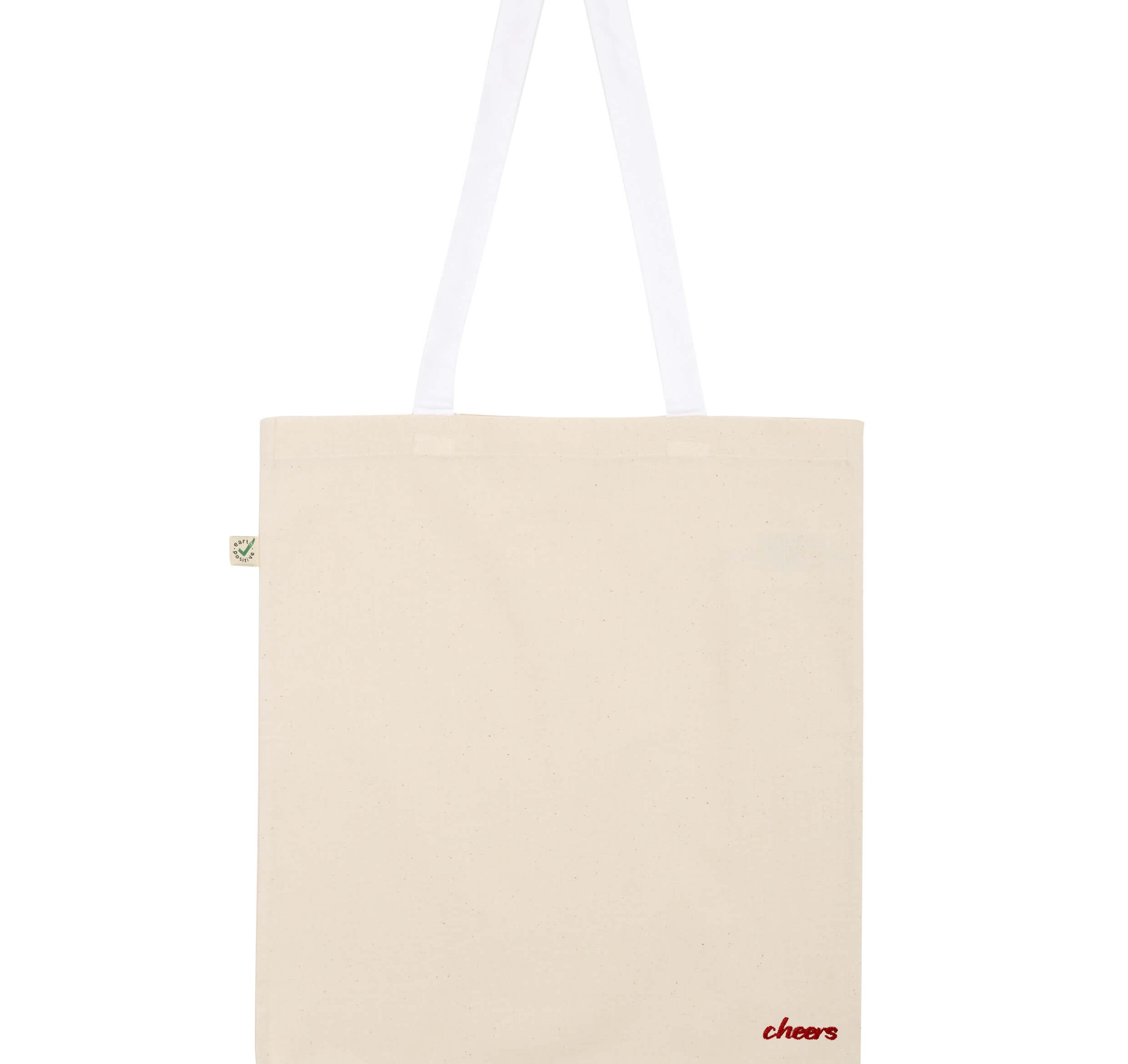 Collezione Cheers - Borsa in cotone organico ricamata
