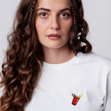Beerpong Randtreffer | Besticktes Bio Baumwoll Unisex T-Shirt